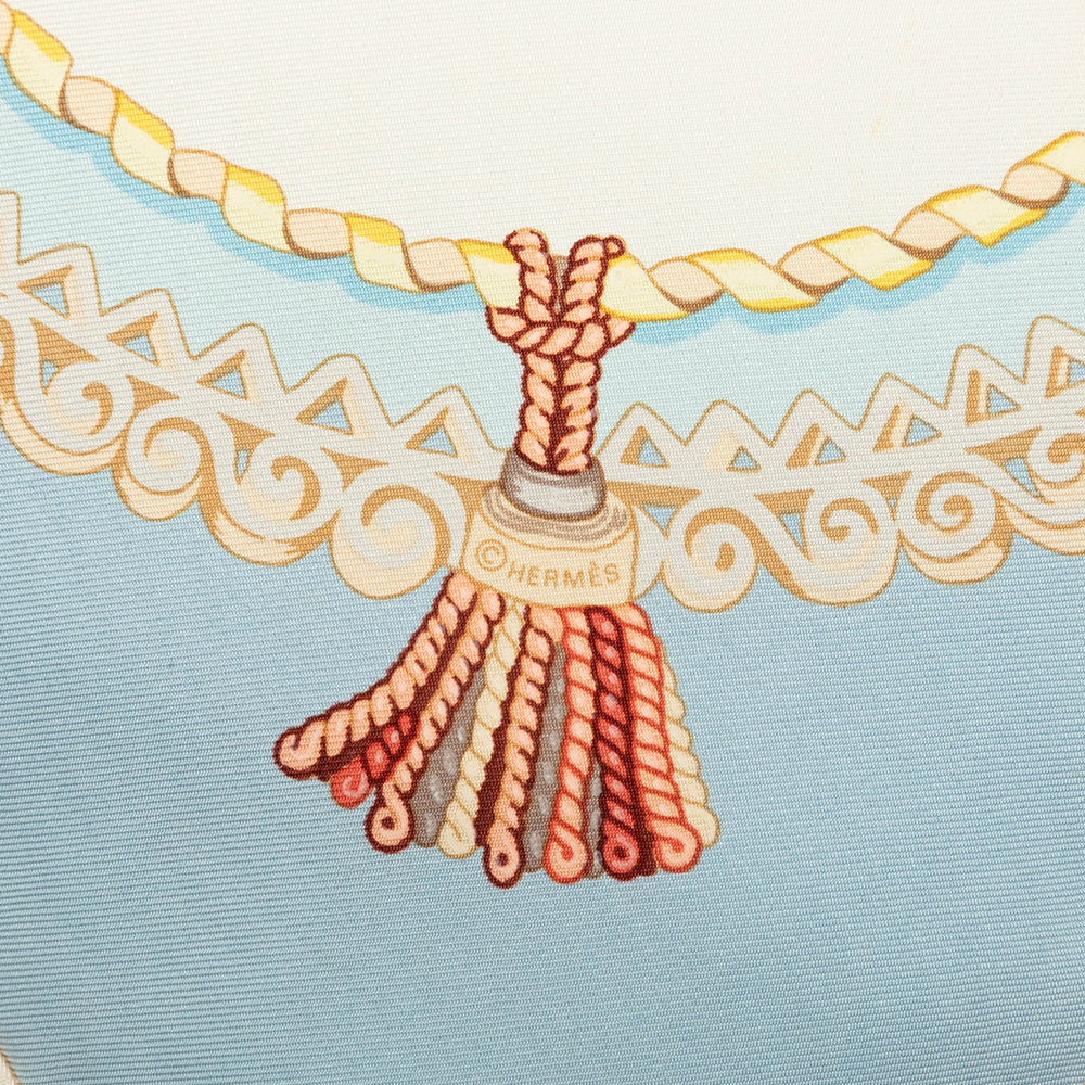 Pre-Loved Hermes Paperoles Silk Scarf 90 - Picture 8 of 9